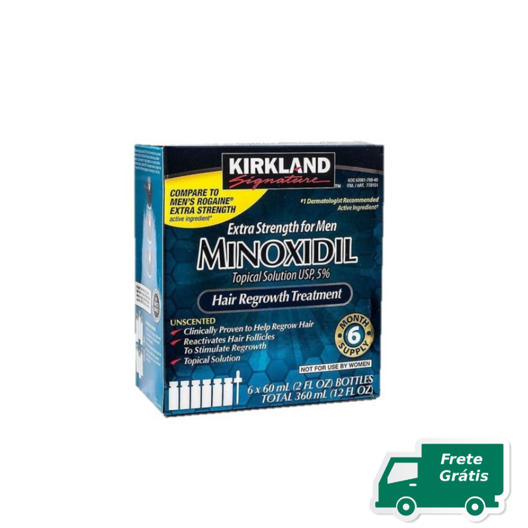 Minoxidil 5% Kirkland 6 Frascos